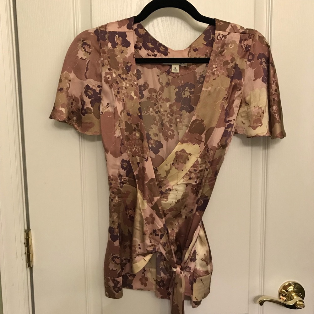 Silk Wrap Blouse from Banana Republic